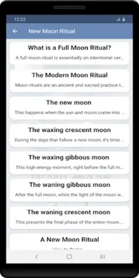 New Moon Ritual android App screenshot 1